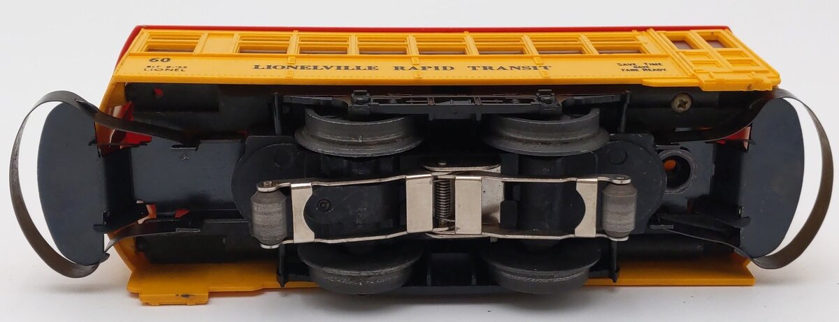 Lionel 60 Vintage O Gauge Postwar Lionelville Trolley with Black Lettering VG