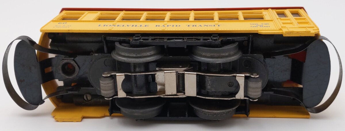 Lionel 60 Vintage O Lionelville Motorized Rapid Transit Trolley VG