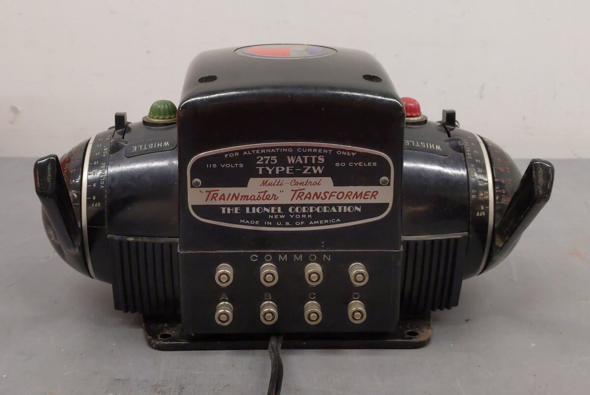 Lionel ZW Vintage O Gauge Trainmaster 275 Watt Transformer with Whistle VG/Box