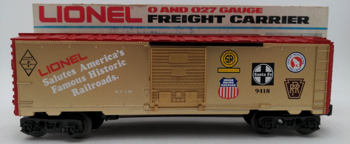 Lionel 6-9418 O Gauge Famous American Railroads Commemorative Boxcar EX/Box