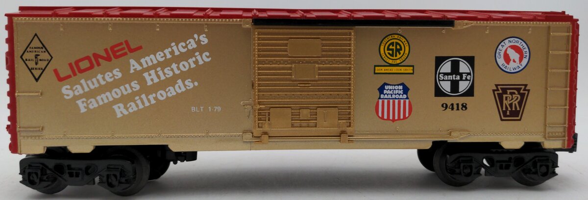 Lionel 6-9418 O Gauge Famous American Railroads Commemorative Boxcar EX/Box