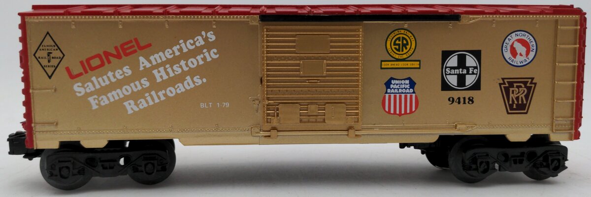 Lionel 6-9418 O Gauge Famous American Railroads Commemorative Boxcar EX/Box
