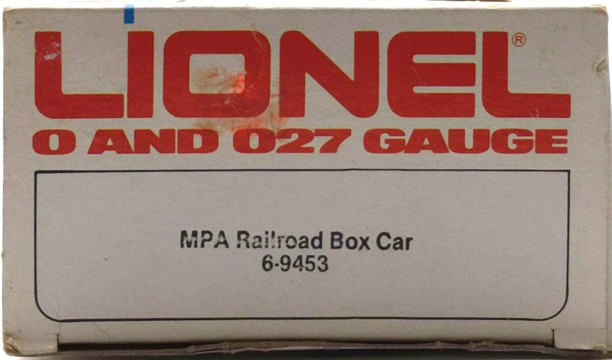Lionel 6-9453 O Gauge MPA Railroad Boxcar VG/Box