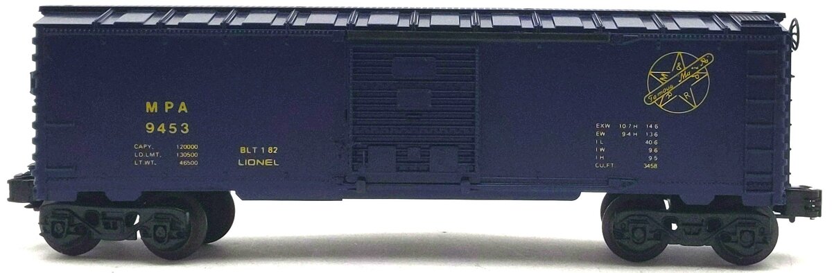 Lionel 6-9453 O Gauge MPA Railroad Boxcar VG/Box