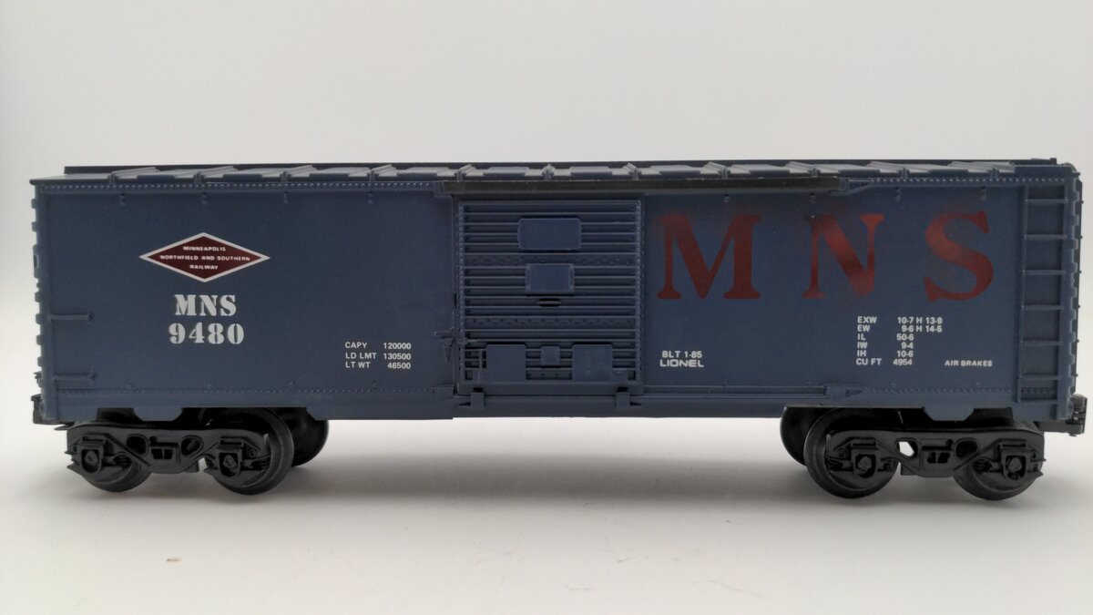Lionel 6-9480 O Gauge Minneapolis, Northfield, & Southern Box Car #9480 EX