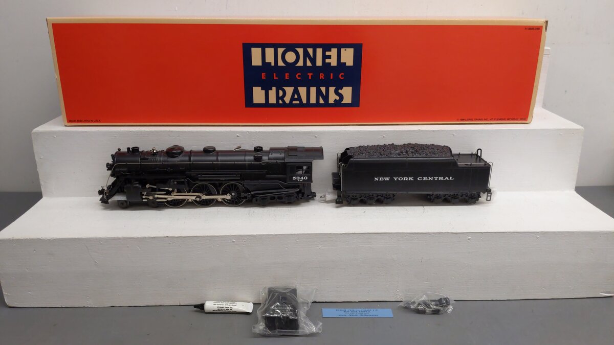 Lionel 6-18005 O Gauge NYC 4-6-4 700E Hudson Steam Loco & Tender #5340 EX/Box