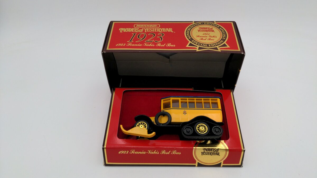 Matchbox Y16 1:43 Scale 1923 Scania Vabis Post Bus Die Cast Limited Edition LN/Box