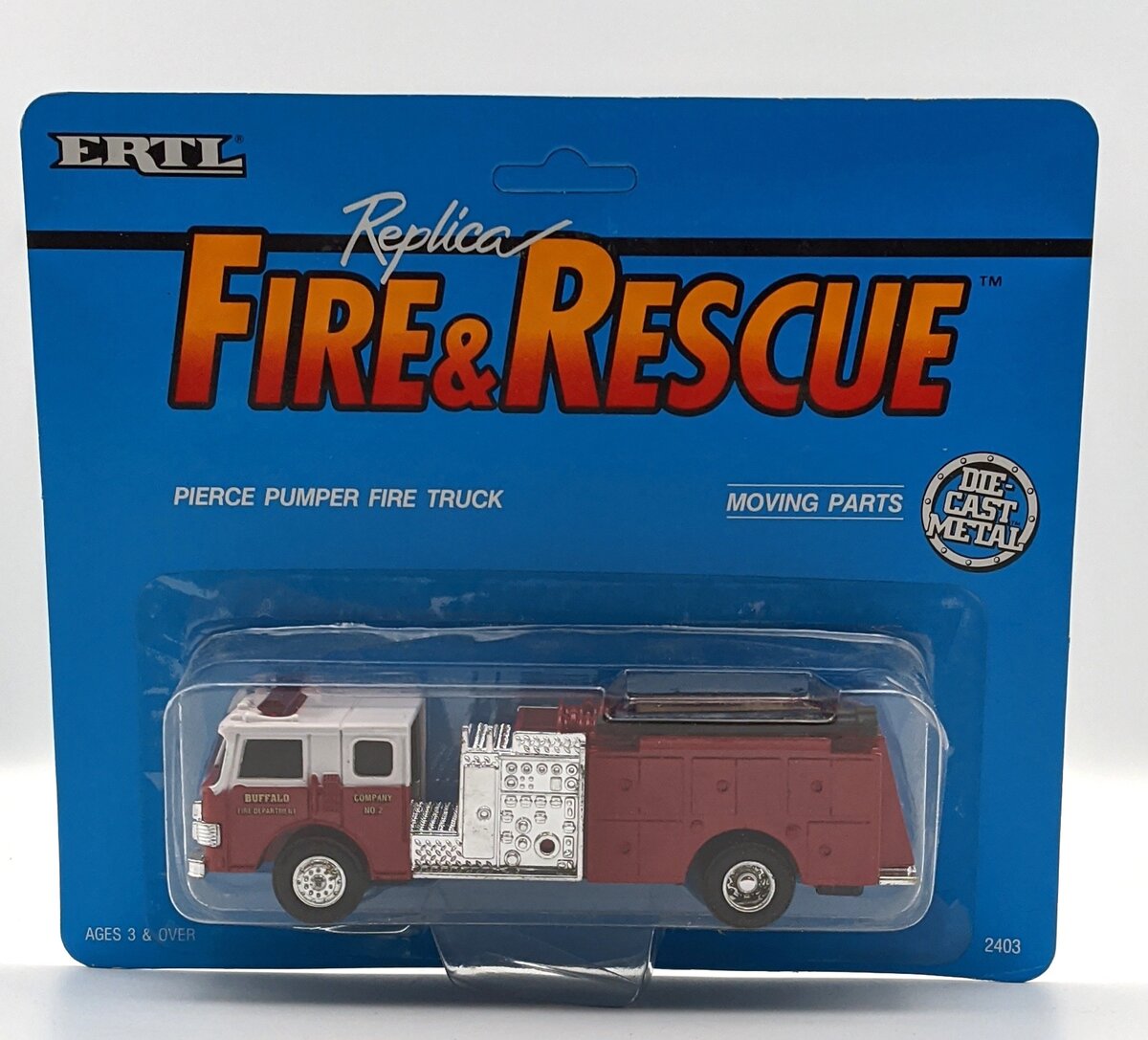 Ertl 2403 1:64 Fire & Rescue Pierce Pumper Fire Truck MT/Box