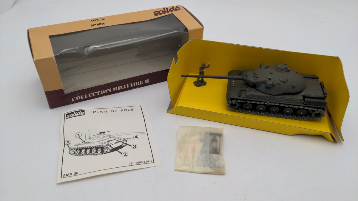 Solido 6060 1:50 Scale Custom Collection Militaire II AMX 30 Military Tank EX/Box