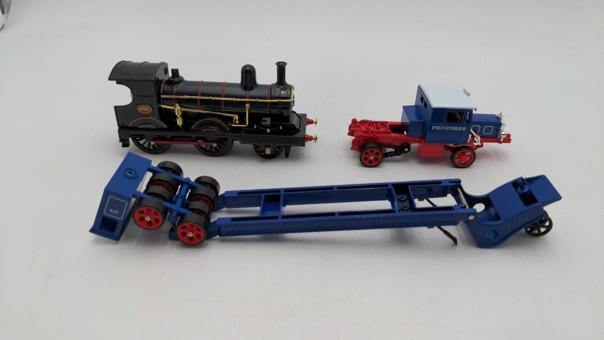 Matchbox YS-16 Models of Yesteryear 1929 Scammel 100 Ton Truck w/Locomotive LN/Box