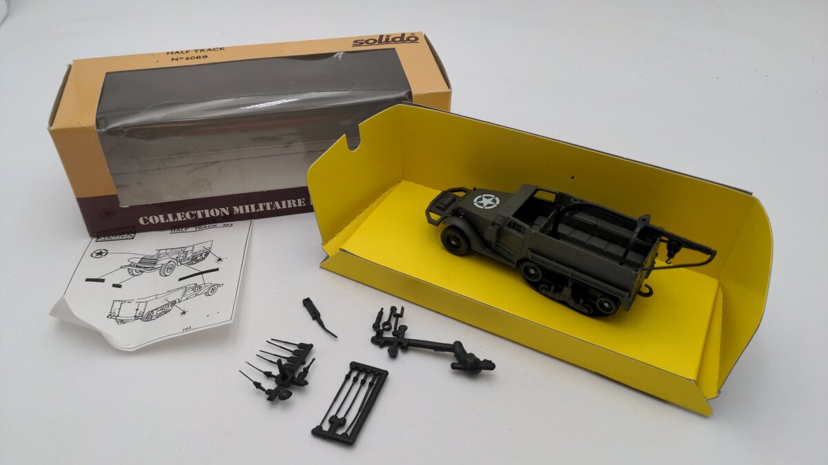 Solido 6069 1:50 Scale Collection Militaire II Half Track Diecast EX/Box