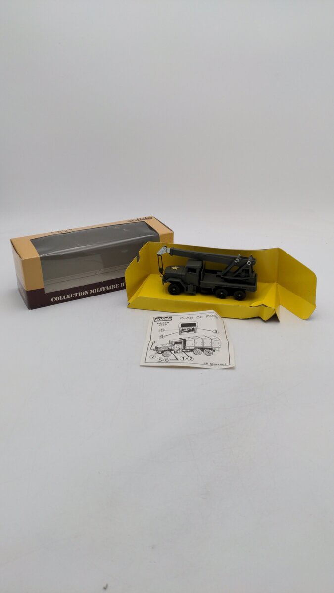 Solido 6070 1:50 Scale Collection Militaire II Kaiser Jeep Military Crane EX/Box