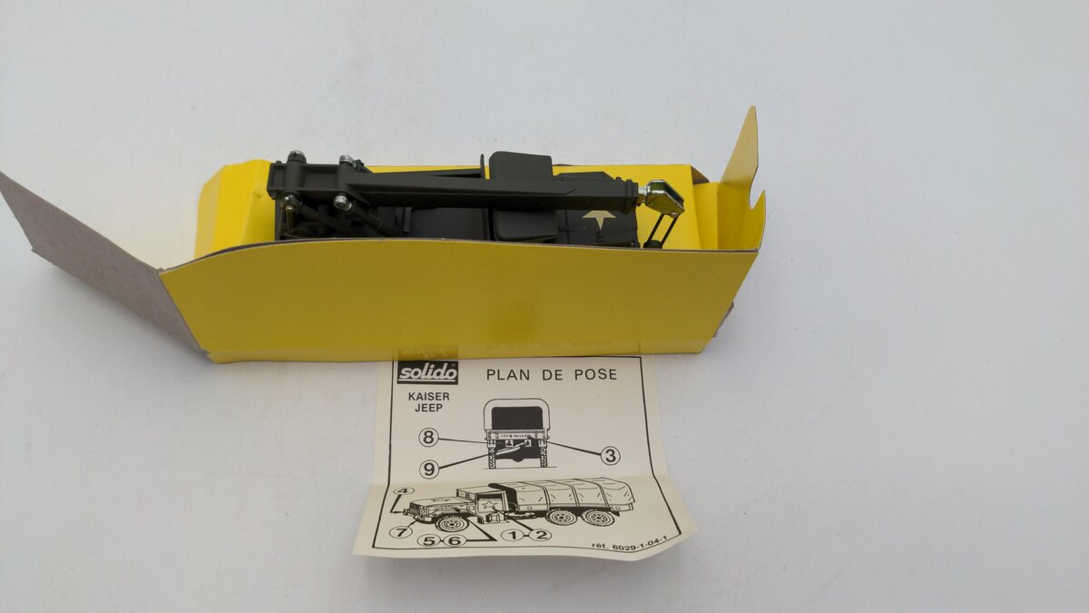 Solido 6070 1:50 Scale Collection Militaire II Kaiser Jeep Military Crane EX/Box