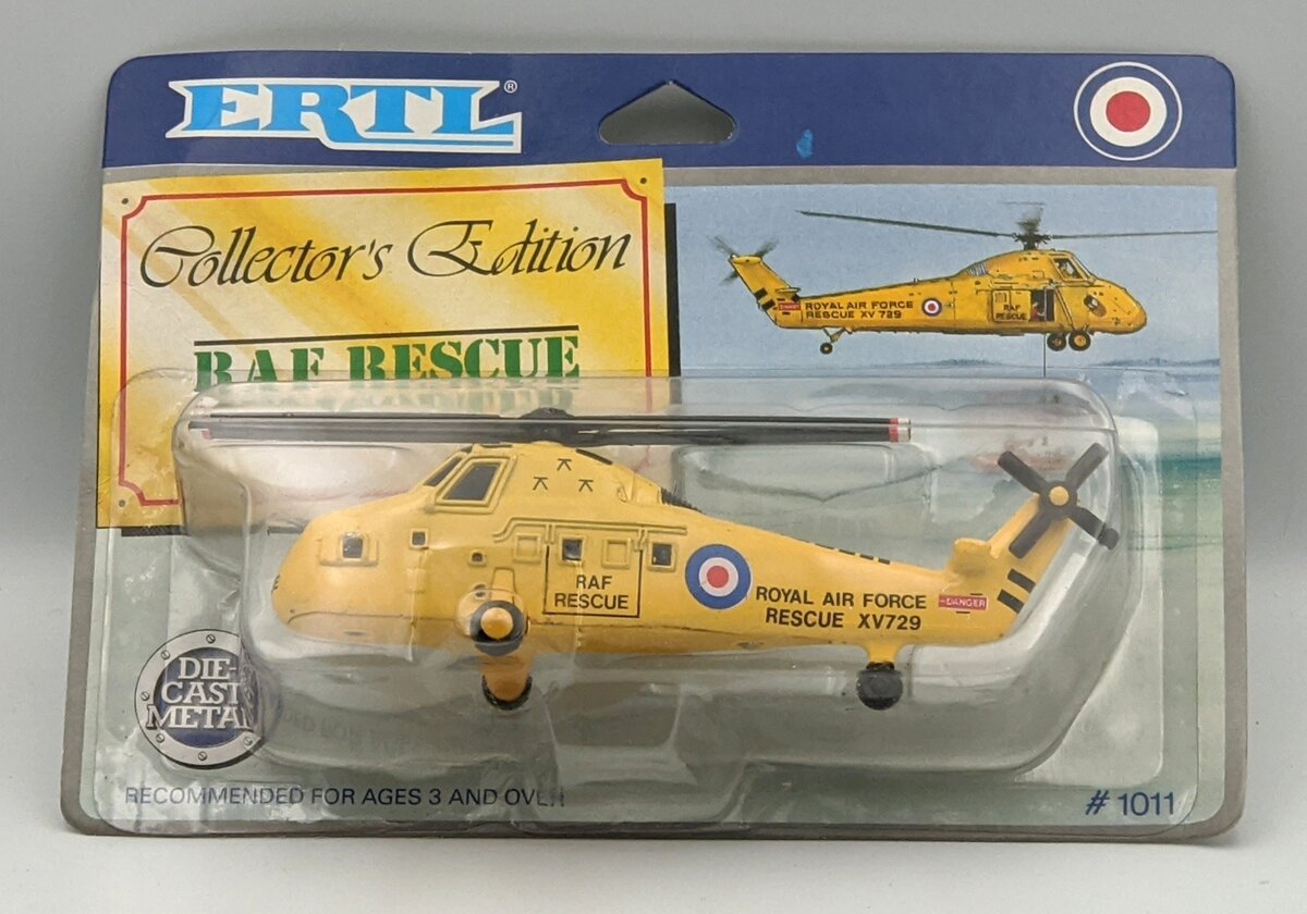 ERTL 1011 Die-Cast Royal Air Force Rescue Helicopter MT/Box