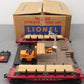 Lionel 264 Vintage O Operating Forklift Platform with two 6264 Lumber Cars VG/Box