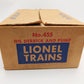 Lionel 455 Vintage O Operating Oil Derrick w/Red Top VG/Box