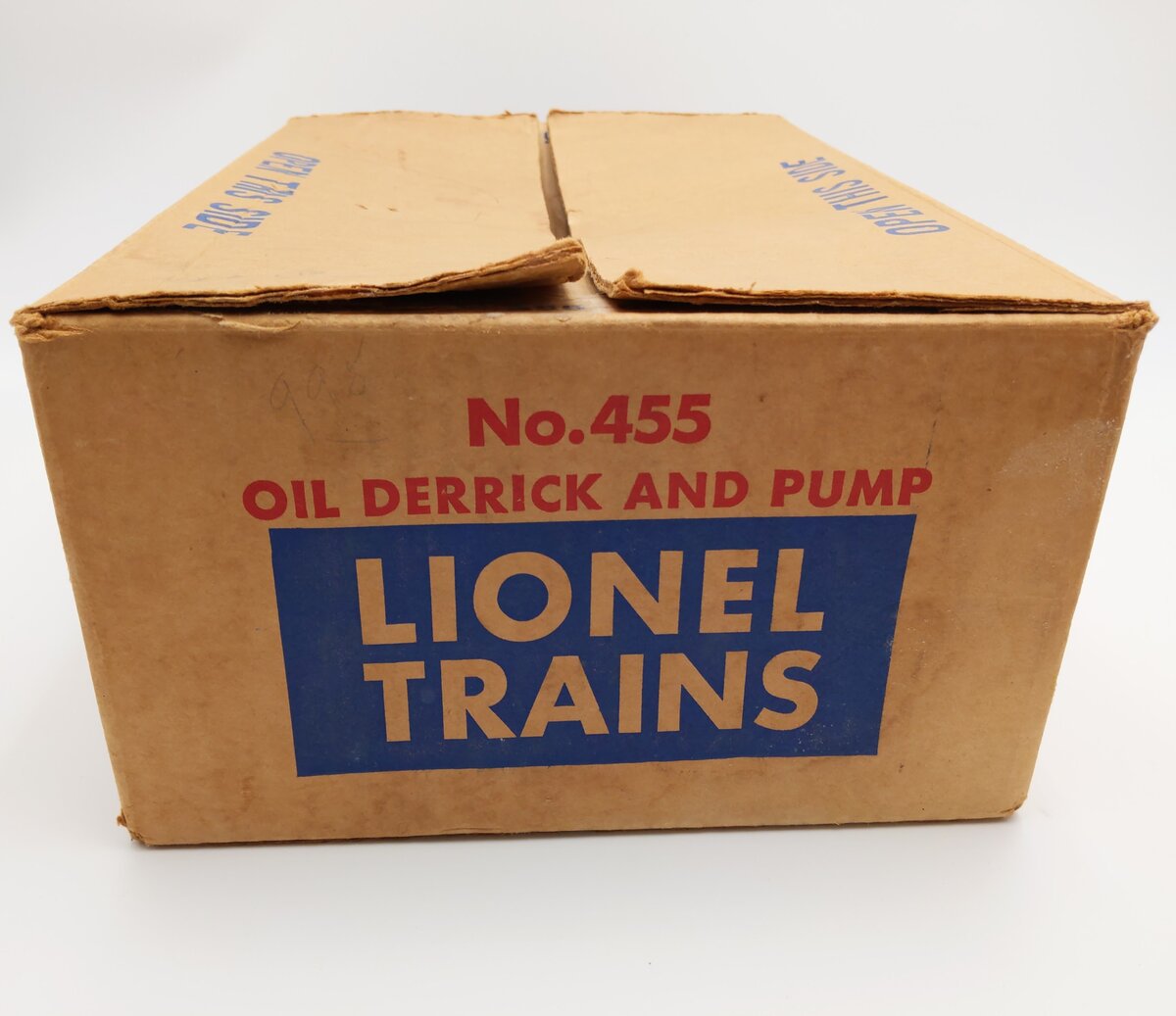 Lionel 455 Vintage O Operating Oil Derrick w/Red Top VG/Box