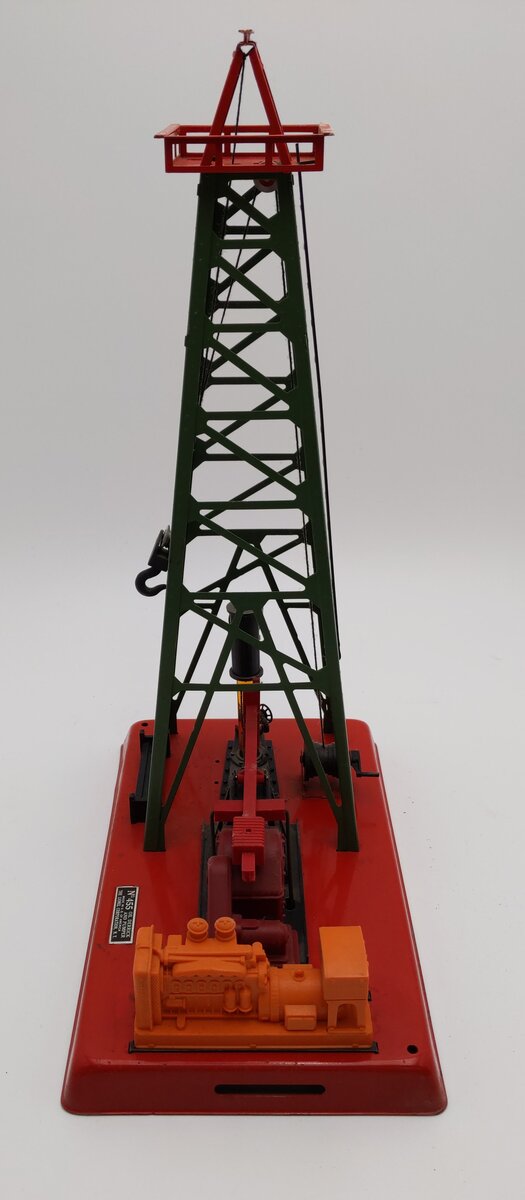 Lionel 455 Vintage O Operating Oil Derrick w/Red Top VG/Box