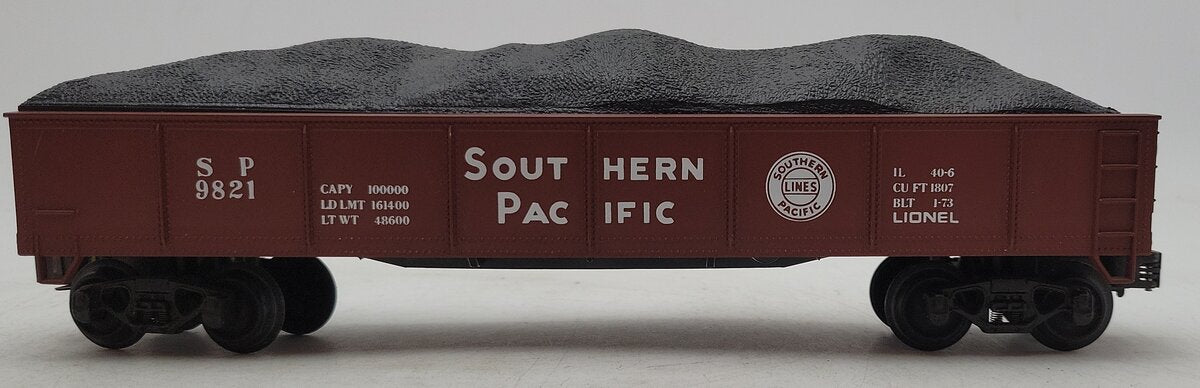 Lionel 6-9821 O Gauge Southern Pacific Gondola w/ Load EX/Box
