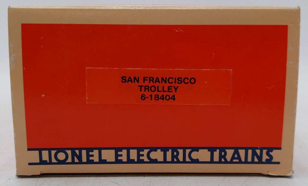 Lionel 6-18404 O Gauge San Francisco Green Trolley Car EX/Box
