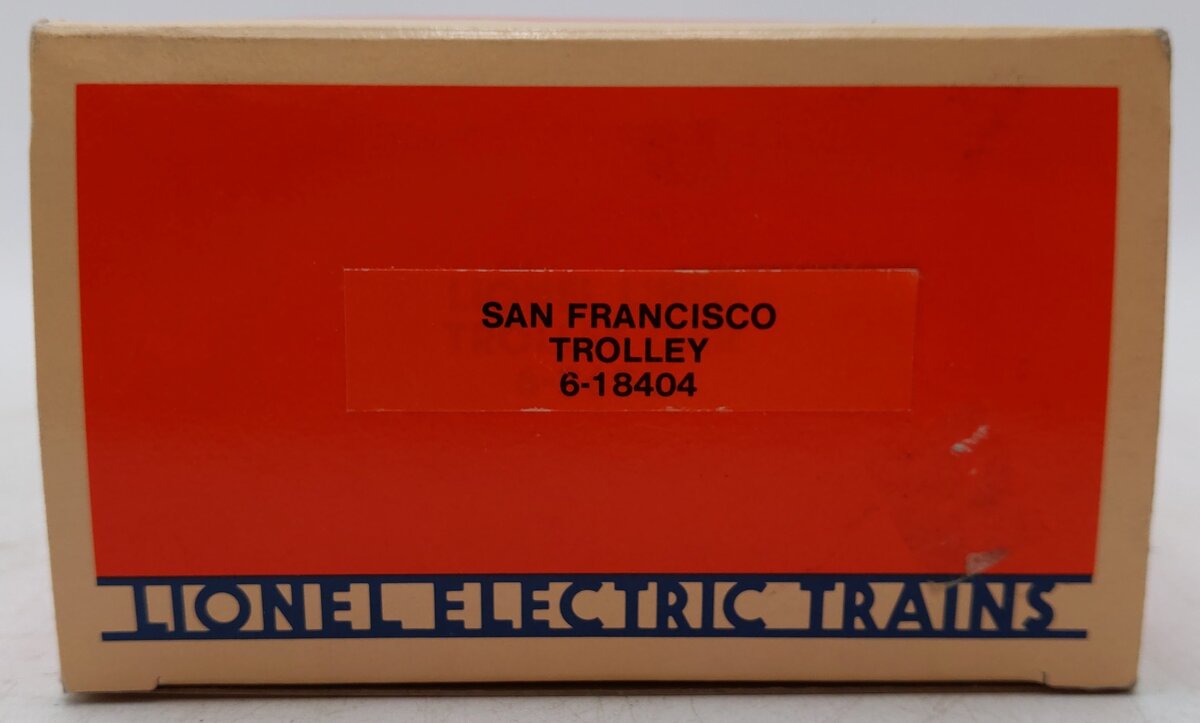 Lionel 6-18404 O Gauge San Francisco Green Trolley Car EX/Box
