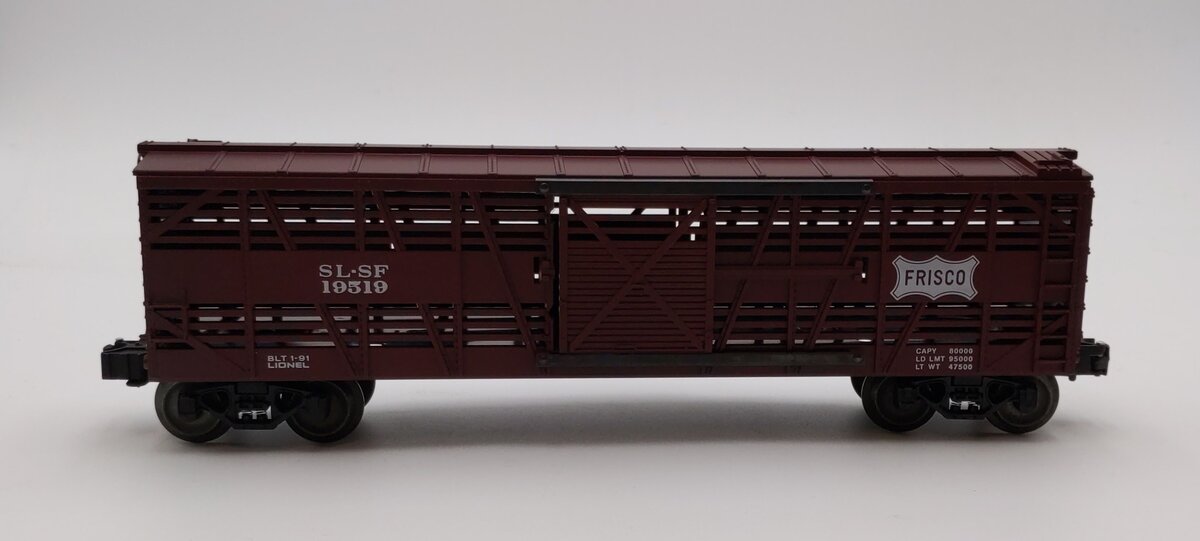 Lionel 6-19519 O Gauge Frisco Stock Car (Fallen Flags #5) EX/Box