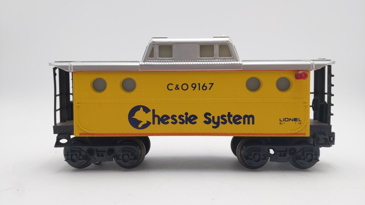 Lionel 6-9167 O-Gauge Chessie System N5C Illuminated Caboose #9167 EX