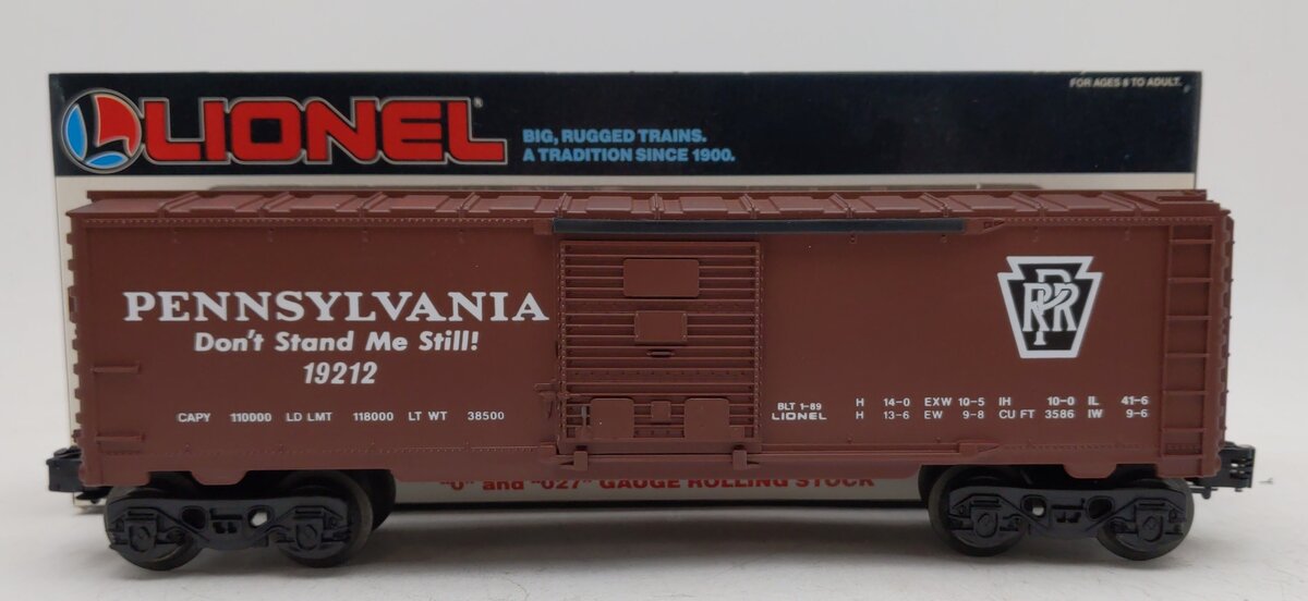 Lionel 6-19212 O Gauge Pennsylvania Railroad Boxcar #19212 EX/Box