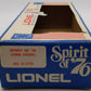 Lionel 6-1776 O Gauge Spirit of 76 Seaboard Coast Line U36B Diesel Locomotive VG/Box