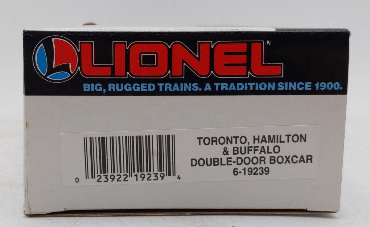 Lionel 6-19239 O Gauge Toronto, Hamilton, & Buffalo Double-Door Boxcar EX/Box