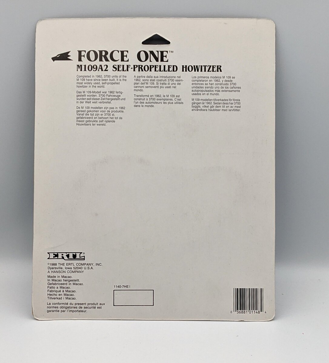 Ertl 1143 1:43 Force One Die Cast Metal U.S. Army M1 Abrams Tank MT/Box