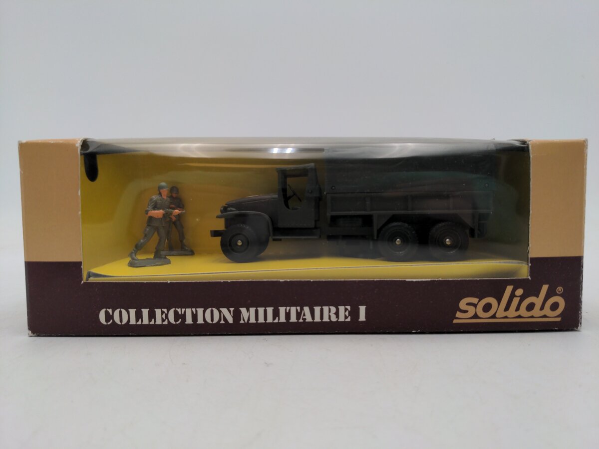 Solido 6032 1:50 Scale Military GMC Truck w/ Figures EX/Box