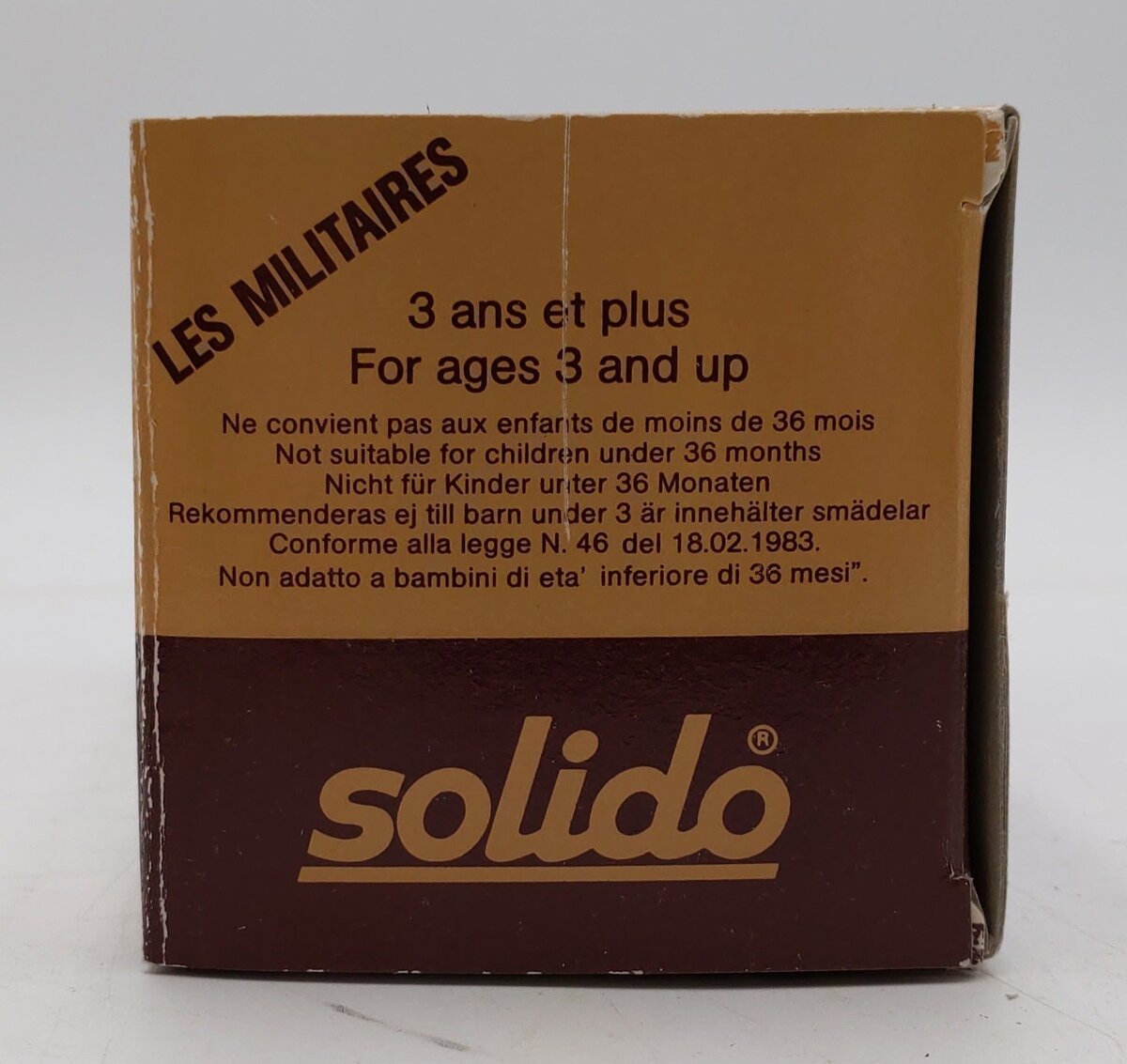 Solido Collection Militaire I 1:50 Scale Jeep Remorque #6034 LN/Box