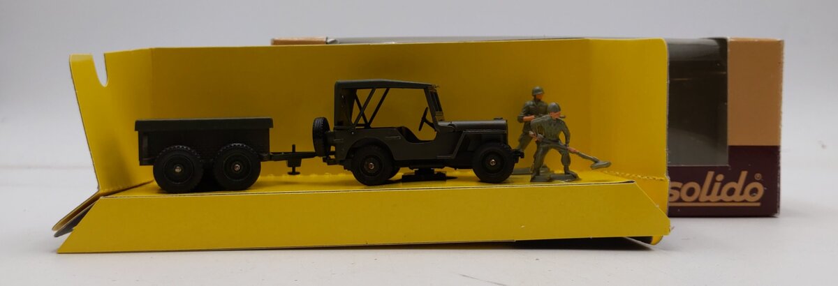 Solido Collection Militaire I 1:50 Scale Jeep Remorque #6034 LN/Box