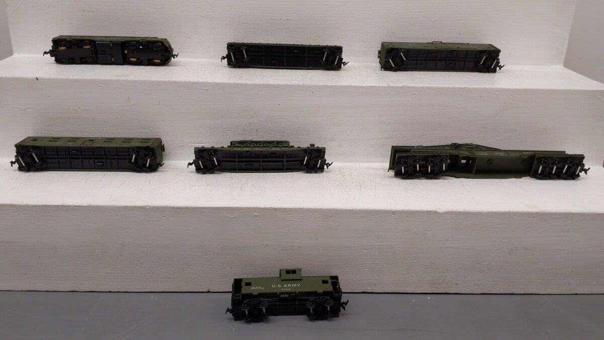 Cox 6036 HO Scale US Army GI General Train Set EX/Box