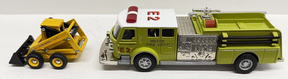 Assorted 1:43 - 1:60 Scale Diecast Trucks, Skid Steer & Jaguar E-Type [5] EX