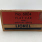 Lionel 6804 Vintage O Flatcar w/ USMC AA Gun Truck & Sound Truck EX/Box