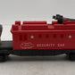 Lionel 3535 Vintage O AEC Security Car with Operating Searchlight VG