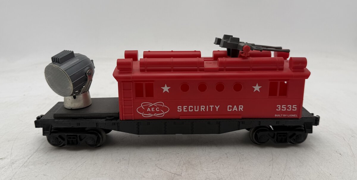 Lionel 3535 Vintage O AEC Security Car with Operating Searchlight VG