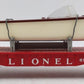 Lionel 6801-50 Vintage O Lionel Flatcar with Boat - White & Brown Hull VG
