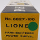 Lionel 6827 Vintage O Flatcar w/ Empty Power Shovel Box VG/Box