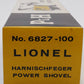 Lionel 6827 Vintage O Flatcar w/ Empty Power Shovel Box VG/Box