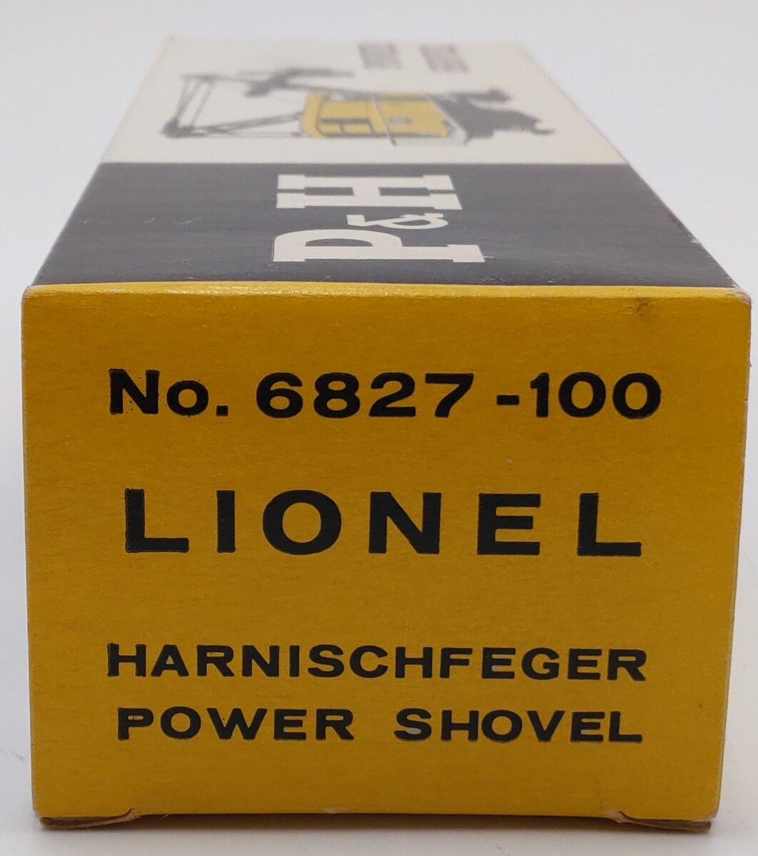 Lionel 6827 Vintage O Flatcar w/ Empty Power Shovel Box VG/Box