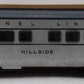 Lionel 2423 Vintage O Lionel Lines Hillside Lighted Observation Car w Gray Roof VG/Box