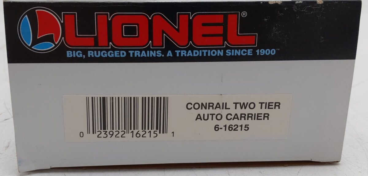 Lionel 6-16215 O Gauge Conrail Two Tier Auto Carrier LN/Box