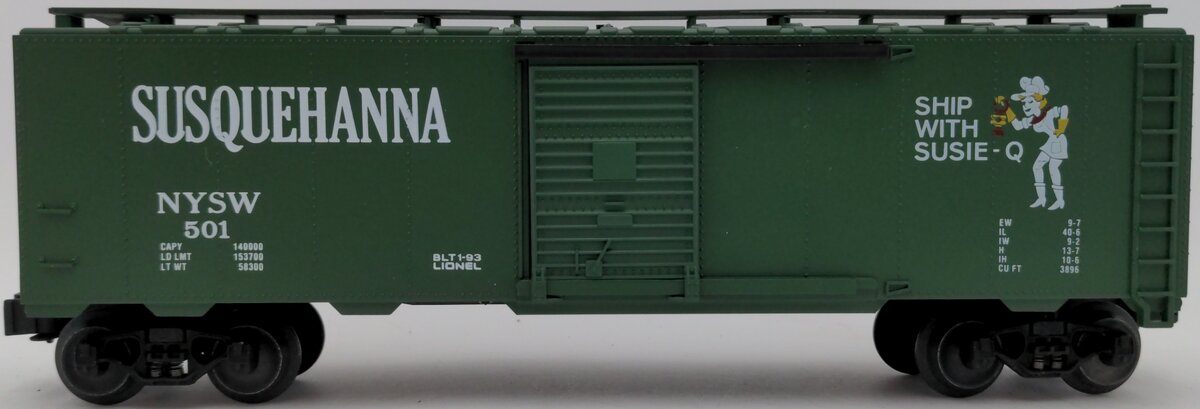 Lionel 6-17213 O Gauge Susquehanna Single-Door Boxcar #501 EX/Box
