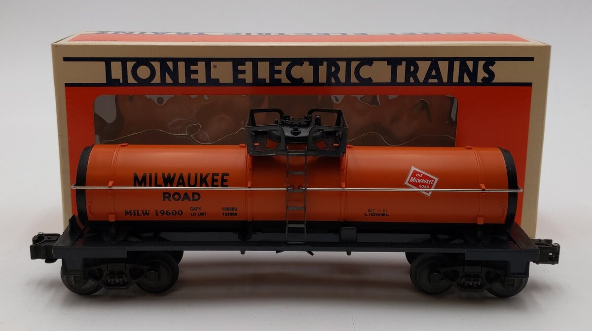 Lionel 6-19600 O Gauge Milwaukee Road Single Dome Tank Car #19600 NIB