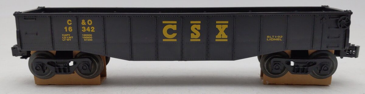 Lionel 6-16342 O Gauge CSX Gondola with Coil Covers EX/Box