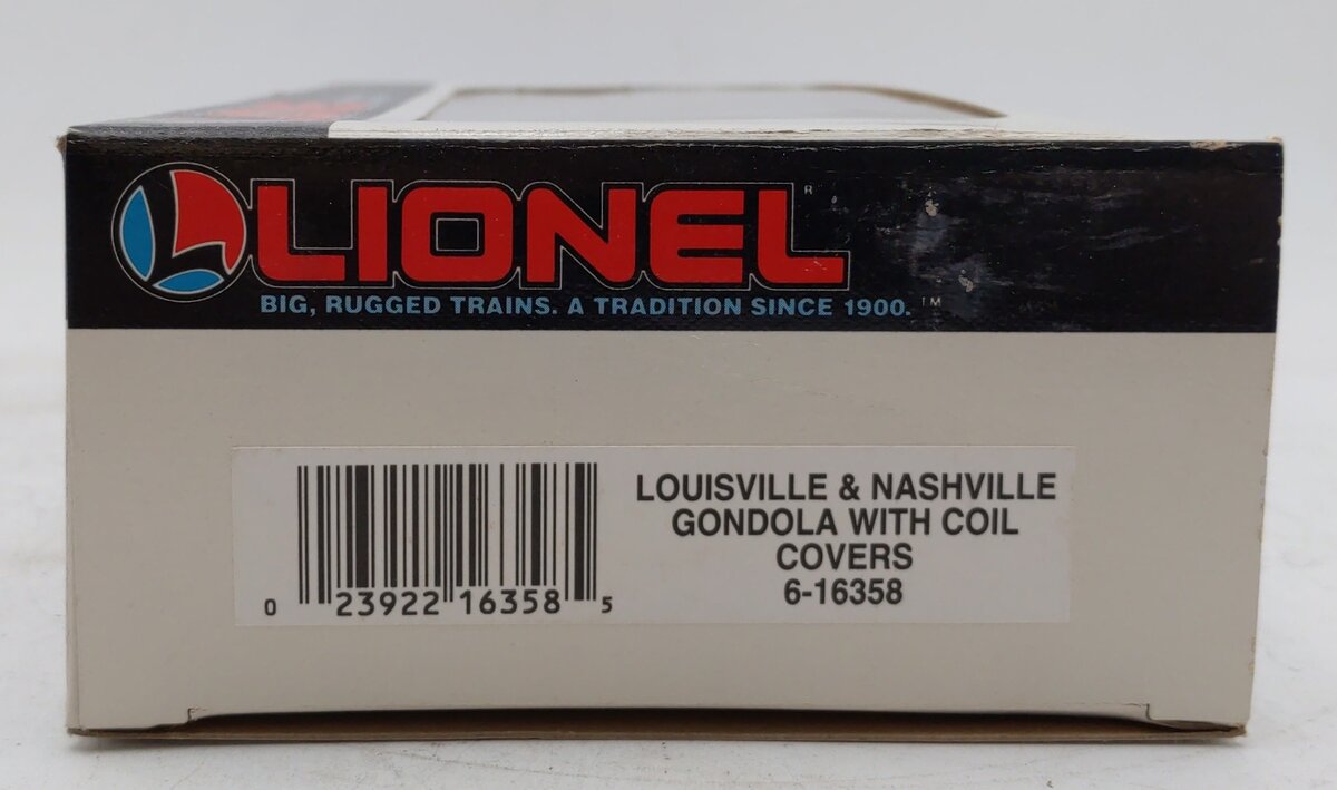 Lionel 6-16358 O Gauge Louisville & Nashville Gondola with Coil Covers EX/Box