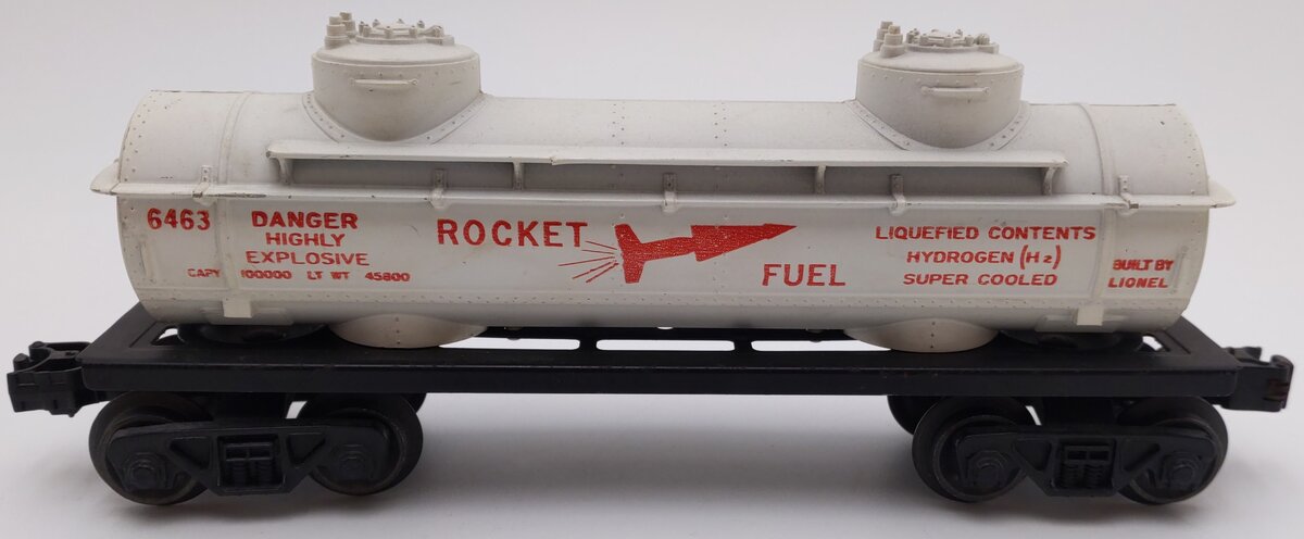 Lionel 6463 Vintage O Rocket Fuel Double Dome Tank Car VG